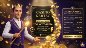 KARTÁČ casino – peníze za registraci a expresní výplaty
