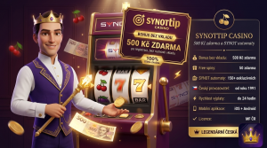 SYNOTTIP casino – 500 Kč bez vkladu a SYNOT automaty
