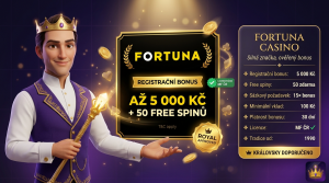 FORTUNA casino – silná značka s bonusem za registraci