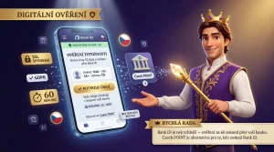Digitální ověření přes Bank ID nebo Czech POINT